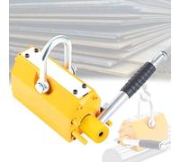 Permanent Lifting Magnet with Safety Release for Steel, Boards, and Pallets, High Capacity with 2.5 Safety Factor