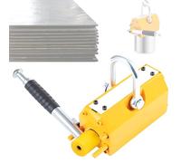 Permanent Lifting Magnet with Safety Release, High Capacity for Steel Plates, Ideal for Shop Cranes and Hoists, Ensures Secure Handling with 2.5 Safety Factor