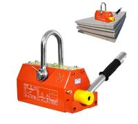 Permanent Lifting Magnets With Release - 400/600kg Capacity, U-Shaped Groove Devise, Steel Plate Thickness 20/25-40/50mm, Max Plate Length 80/100cm | Heavy Duty Magnetic Lifter For Steel Board(600kg)