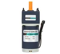 Permanent Magnet DC Gear Motor, 24V 15W, Adjustable Speed 180RPM - High Torque Output, Durable Metal Gears, Ideal for Automation and Machinery (Reduction ratio 18, 180RPM)