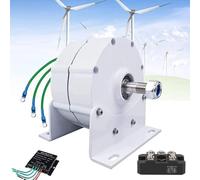 Permanent Magnet Electric Motor Generator with Rectifier for DIY Power Generation