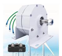 Permanent Magnet Generator 10000W 220V, Rare Earth NdFeB, Low RPM Electric Motor/Generator, Compatible with Wind Turbines/Water Wheels/Diesel Engines