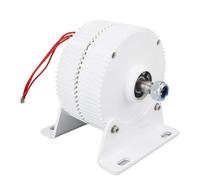 Permanent Magnet Generator 3 Phase Dual Shaft Synchronous Alternator 12V High Efficiency Power Generation for Wind Turbine Aluminum Alloy Carbon Steel 15x15x16cm (400W)
