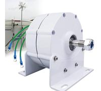 Permanent Magnet Generator 600W, 3 Phase Gearless AC Alternator for Wind and Water Turbines, 12V to 220V with Rectifier, Single Axis Design