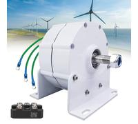 Permanent Magnet Generator - Low Speed Gearless AC Alternator, 600 R/Min, 48V, 10000W with Base for Efficient Energy Conversion