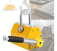 Permanent Magnetic Lifter for Heavy Duty Lifting, Supports Up to 1320 Lbs, Ideal for Hoist, Block, and Shop Crane Applications, Perfect for Steel Plates and Boards