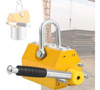 Permanent Magnetic Lifter, Heavy Duty Steel Lifting Magnet, 440lbs Pulling Capacity Hoist with Handle for Material Equipment Lifting