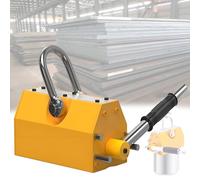 Permanent Magnetic Lifter - Steel Lifting Magnet with 880lbs Pulling Capacity, Portable Design for Hoisting, Shop Crane, and Block Applications