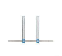 Permanent Makeup Shaping Tool Eyebrow Caliper Ruler - Golden Ratio Brow Mapping Device for Artists - Reusable Vernier Design 51x31cm Blue(BLUE)