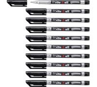STABILO Write-4-all Permanent Marker Fine Black Pack of 10