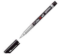 Permanent Marker Pen - STABILO Write-4-all - Superfine - Pack of 3 - Black