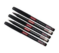 Permanent Marker Pens, BLACK, Fine Tip, VAI-UDB CD DVD OHP Marker Pens, Pack of 5, Quick Dry, Smooth Surface Marking, iVAIDEX Black Ball Pen
