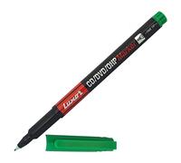 Permanent Marker Pens, GREEN, Fine Tip, VAI-UDB CD DVD OHP Marker Pens, Pack of 1, Quick Dry, Smooth Surface Marking, iVAIDEX Black Ball Pen