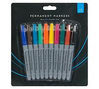 Permanent Markers 10 Multi Colour Pack Felt Tips Scrapbooking Art Pens Highlighters Sharpie Fine Point Assorted Drawing DIY Writing Photo Album Adult Kids Shading Posters [ 2 x Pack of 10 ]