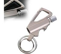 Permanent Match Infinity Lighter, Multitool Bottle Opener, Cool Trench Lighter with Multitool Keychain Bottle Opener,Reusable Waterproof Match Strike Anywhere,for Outdoor (Sliver)