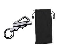 Permanent Match Infinity Lighter, Portable Multifunctional Ignition Device, Waterproof Keychain Lighter With Bottle Opener, Camping Tool, Gift Ideas (Black)