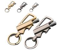 Permanent Match Infinity Lighter, with Dual-Side Flint Fire Starter,Reusable Waterproof Strike Anywhere, Match Strike for Outdoor Camping Hiking Survival (Gold+Silver)