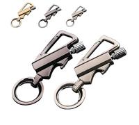 Permanent Match Infinity Lighter, with Dual-Side Flint Fire Starter,Reusable Waterproof Strike Anywhere, Match Strike for Outdoor Camping Hiking Survival (Gray+Silver)