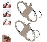 Permanent Match Infinity Lighter with Keychain, 2025 New Keychain Lighter, Metal Keychain Unlimited Waterproof Matches, Portable Emergency Fire Starter Striker Set for Outdoor Camping (Silver-2PCS)