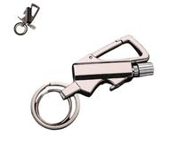 Permanent Match Infinity Lighter with Multitool Keychain Bottle Opener, Reusable Waterproof Match Strike Anywhere, Forever Flint Fire Starter for Outdoor Survival, for Men (Gray)