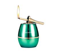 Permanent Match, Ten Thousand Match Lighter, Forever Fire Starter - Kerosene Refillable, Chargeable Electronic, Great Gift for Father, Husband, Boyfriend - No Oil (Green)