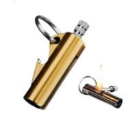 Permanent Matches Keychain Lighter, Reusable Waterproof Match for Outdoor Camping Survival, Kerosene Lighter with Flip-Top for Safe and Easy Fire Starting