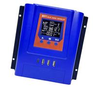 Permanent MPPT Solar Energy Manager for Single Networks Handles Series Panel Connection Up to 150V Featuring LCD Overload Security Solar Regulator
