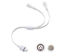 Permanent Outdoor Lights Y-Shaped Extension Cable，IP68 Rated, Compatible with Govee and Other Permanent Outdoor Lighting Systems