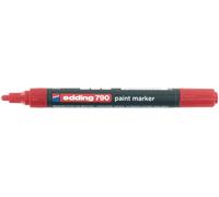 Permanent Paint edding-marqueur 790 Bullet Tip Red