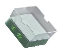 Permanent PC Reinforced Glass Coffee Scale with Clock Function for Precise Brewing Control Transportable Size Excellent for Small Spaces and Soaking Pool Go Permanent PC Glass Scale