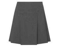 Permanent Pleated School Skirt David Luke Grey W24 L22