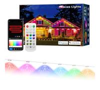 Permanent Smart RGB Outdoor Lights - 25ft with 18 LED Eaves Lights, Waterproof, DIY Scene Modes, Works with Alexa & Google Assistant