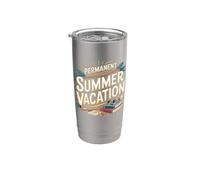 Permanent Summer Vacation Retired Teacher Stainless Steel Insulated Tumbler