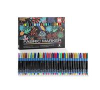 Permanent Textile Marker Pen Art Supplies for Clothing Repair and Artistic Designs Fast Drying Inks Visible When Dark Cloth Marker Quick Dry Permanent Inks Paint Pen for Textile Design Creative After