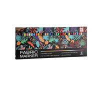 Permanent Textile Marker Pen Art Supplies for Clothing Repair and Artistic Designs Fast Drying Inks Visible When Dark Cloth Marker Quick Dry Permanent Inks Paint Pen for Textile Design Creative After