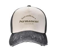 Permanent Vacation Baseball Cap Christmas Hat Gentleman Hat Sunhat Mens Women's