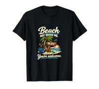 Permanent Vacation Party Beach Not Broke Me Graphic T-Shirt