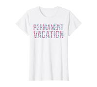 Permanent Vacation Value Graphic T-Shirt, Women, White, M