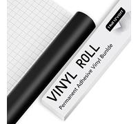 Permanent Vinyl for Cricut - 10Ft Matte Black Adhesive Vinyl Roll, vinyl for Cricut, Silhouette & Cameo, Vinyl for Mug, Cup, Window & Home Deco,and other DIY projects