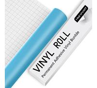 Permanent Vinyl for Cricut - 10Ft Matte Blue Adhesive Vinyl Sheets, vinyl for Cricut, Silhouette & Cameo, Vinyl for Mug, Cup, Window & Home Deco,and other DIY projects