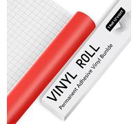Permanent Vinyl for Cricut - 10Ft Matte Red Adhesive Vinyl Sheets, vinyl for Cricut, Silhouette & Cameo, Vinyl for Mug, Cup, Window & Home Deco,and other DIY projects