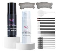 PERMANIA 2 in 1 Brow and Lash Tint Kot, Eyebrow Tint Kit, 15ml Black Eyebrow Dye - DIY At Home - Fast and Safe Results