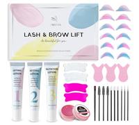 PERMANIA Korean Lash Lift Kit - Eyelash Lift Kit at Home, Gentle Eyelash Perming With Reusable Glueless Korean Lift Shields Flat - DIY Salon Results Lash Curling at Home