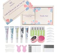 PERMANIA Lash Lift and Tint Kit, Lash Lift Kit & Brow Lamination Kit, At Home Salon Eyelash Perm and Eyebrow Lamination - Step by Step for Beginners - Natural Definition for Lashes and Brows