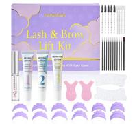 PERMANIA Lash Lift Kit - At Home Lash Perm Set with Upgraded Open-Eye Silicone Pads, Curl & Lift Both Eyes at Once, Beginner Friendly Eyelash Perming Set