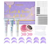 PERMANIA Lash Lift Kit, DIY Eyelash Perming Set with Upgraded Open-Eye Silicone Pads, Gentle Formula with Complete Tools, Salon Results Eyelash Curl & Lift at Home