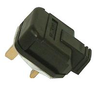 Permaplug Black Heavy Duty Plug Top 13A 13 Amp Fused 3 Pin Pack of 2