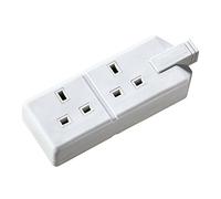 Masterplug Trailing Socket Permaplug ELS132W-01 – Two Socket, 13 Amp, Without Plug and Cable, White