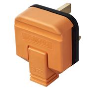 Permaplug Orange Mains UK Heavy Duty Plug UK Top 1