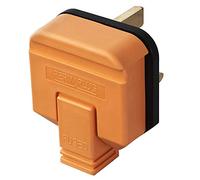 Permaplug Orange Mains UK Heavy Duty Plug UK Top 13A 13 Amp Fused 3 Pin(1)